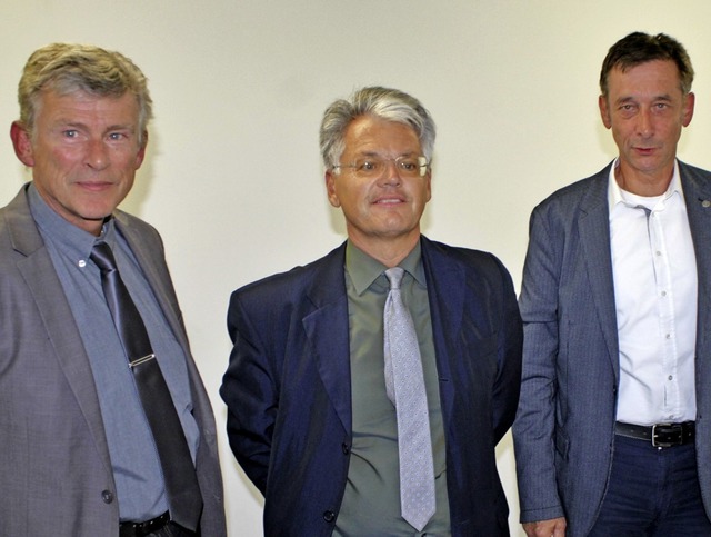 Georg Lutz (von links), Richard Hrzeler und Christoph Hoffmann  | Foto: Rolf Reimann