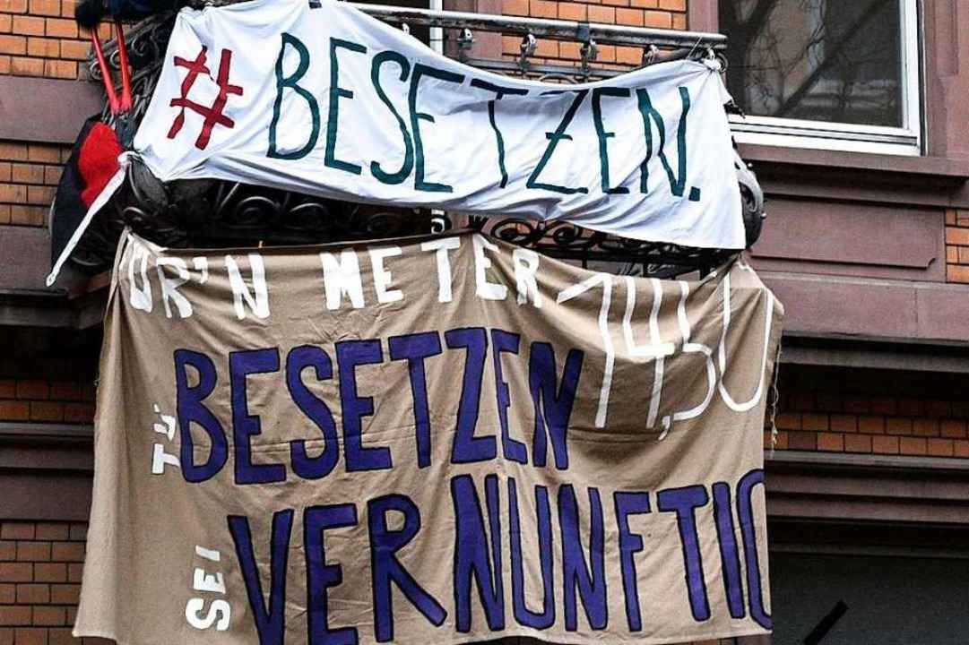 Unbekannte haben innerhalb von zwei Ta...user in Freiburg besetzt (Symbolbild).  | Foto: Thomas Kunz