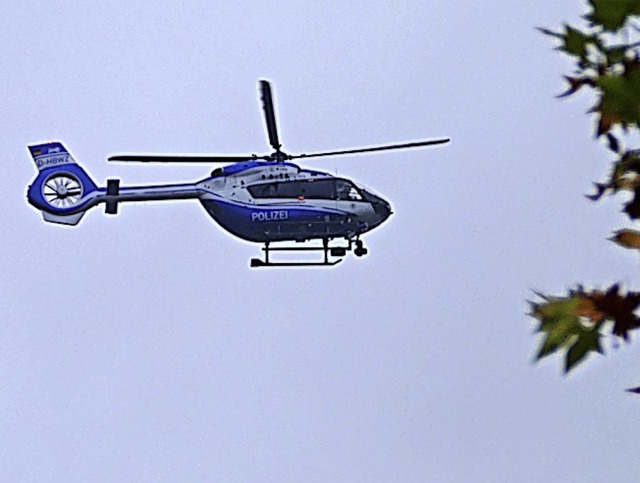 Hubschrauber ber der Oststadt  | Foto: Helmut Seller