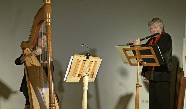 Das Duo Fasciculus, Stefanie Kirner un... mit einem auergewhnlichen Konzert.   | Foto: Karla Scherer