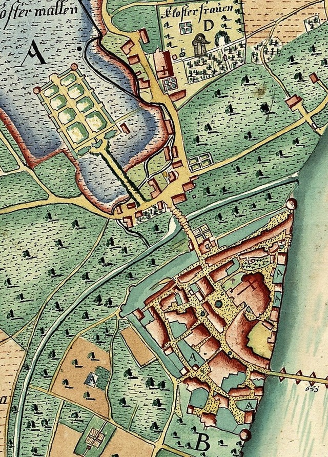 Die Vermessung der Klostergter und de...ichische Waldstadt Sckingen von 1780.  | Foto: Richard Kaiser