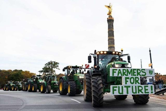 Bauern protestieren gegen Agrarpolitik