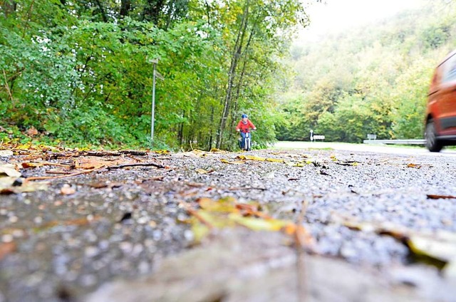 Manche Radler nutzen den bestehenden W...ffizielle Radweg ist bislang jedoch...  | Foto: Moritz Lehmann