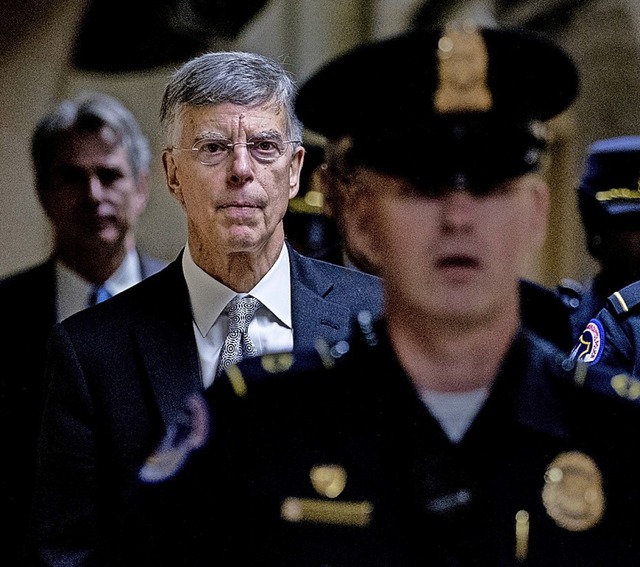 US-Botschafter Taylor nach einem Gesprch im Geheimdienstausschuss   | Foto: Andrew Harnik (dpa)