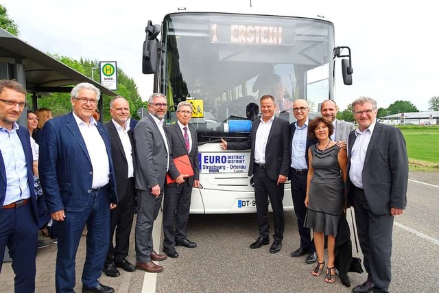 Daumen hoch fr die neue Buslinie zwischen Lahr und Erstein  | Foto: Eurodistrikt