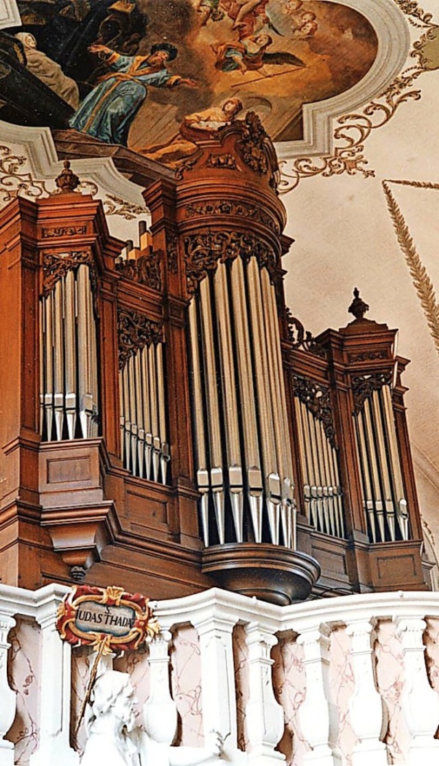 Zum Jubilum 150 Jahre Walcker-Orgel musizierte der Organist Michael Kemper.   | Foto: Hubert Bleyer