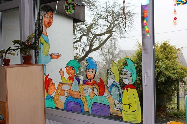 Kindergarten Dittishausen mit Schneewi...Regelkindergarten und im Zwergenland.   | Foto: Christa Maier