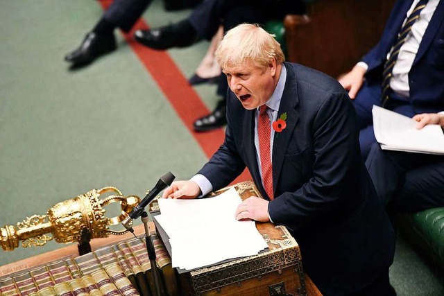 Boris Johnson im Parlament  | Foto: Uk Parliament, Jessica Taylor (dpa)