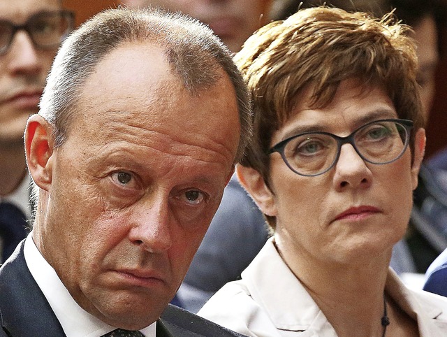 Friedrich Merz und Annegret Kramp-Karrenbauer im Juni in Berlin   | Foto: Wolfgang Kumm (dpa)