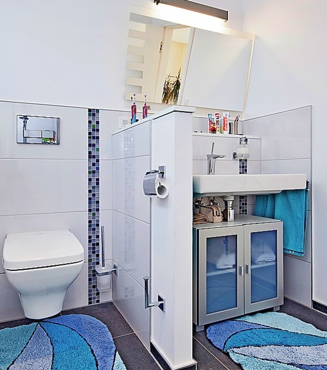 Aktuell der &#8222;Knaller&#8220;: ein...tes Badezimmer gezielt für die Kinder   | Foto: Luxhaus