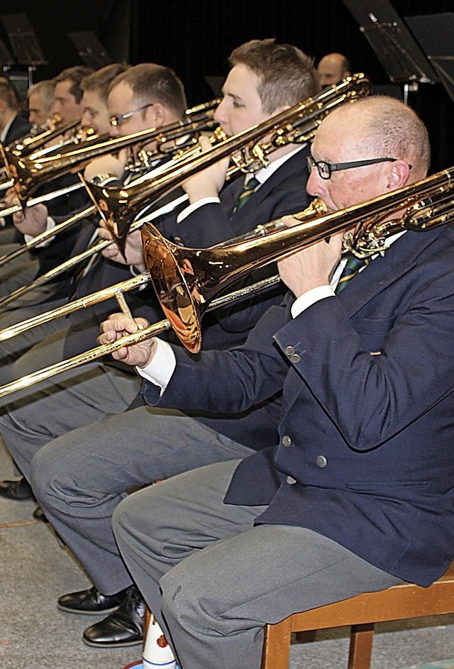 Posaunisten der Stadtmusik   | Foto: Bernd Fackler