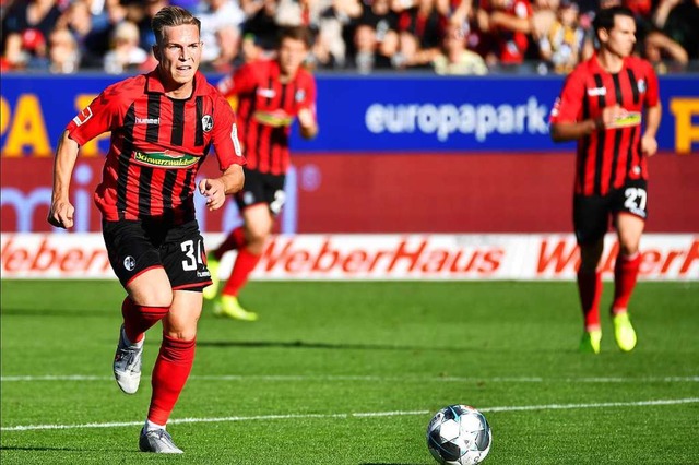 Debtierte beim Freiburger 2:1-Sieg ge...zig in der Bundesliga: Lino Tempelmann  | Foto: Achim Keller