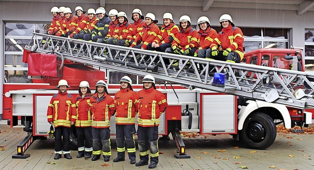 Die sind jetzt fr Einstze vorbereite...  des Feuerwehrlehrgangs in Btzingen   | Foto: Michael Vogel