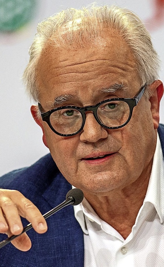 Klare Position: DFB-Prsident  Fritz Keller  | Foto: Andreas Gora (dpa)