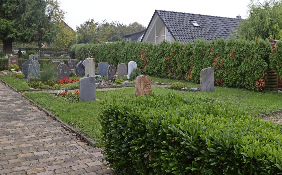 Die Thuja-Hecken auf Friedhof sollen entfernt werden.   | Foto: Roland Vitt