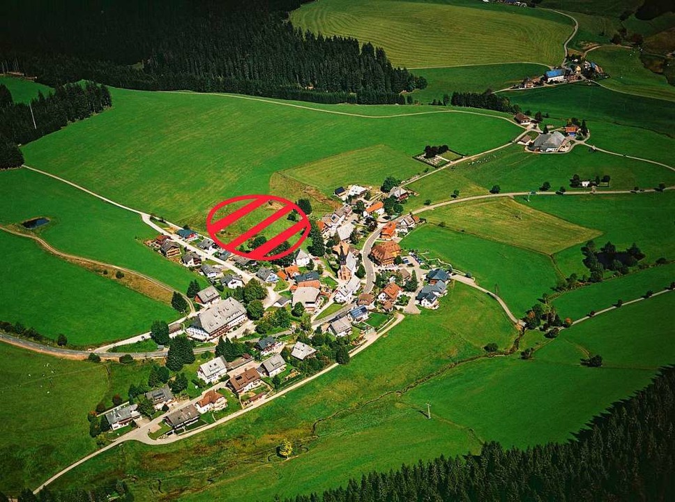 Der schraffierte rote Kreis zeigt das ...e Gruppe junger Waldauer stark macht.   | Foto: Stadt Titisee-Neustadt 