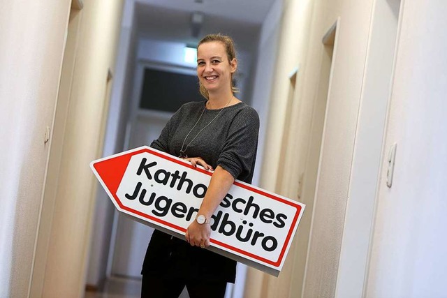 Sarah Henninger will Jugendgruppen strker an das katholische Jugendbro binden.  | Foto: Christoph Breithaupt