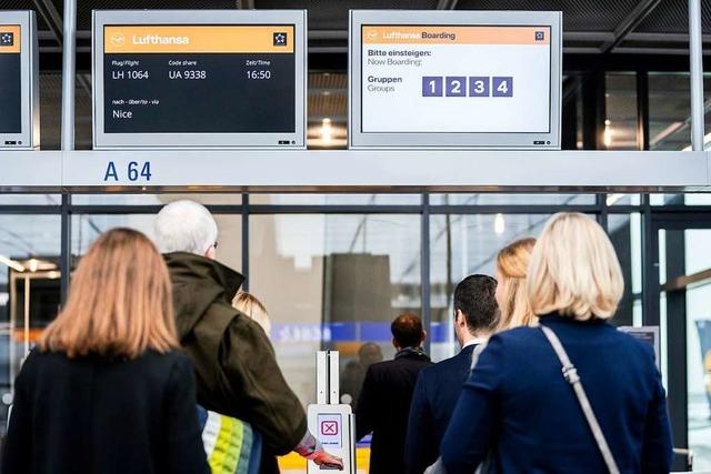 Lufthansa führt neues System beim Einsteigen ins Flugzeug ein