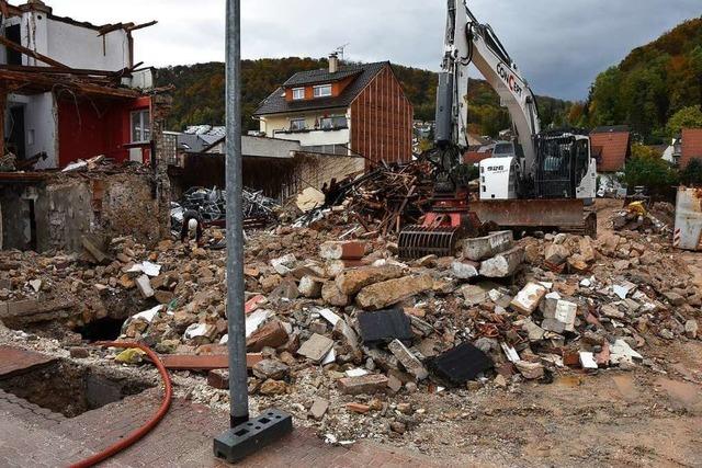 Das Gasthaus Lwen in Grenzach ist vollstndig abgerissen