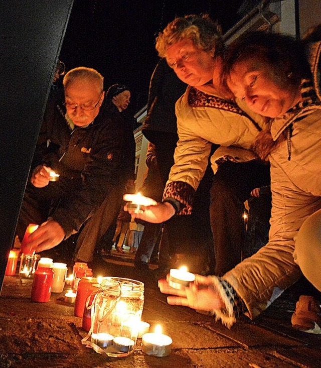 Jedes Jahr wird der Reichspromnacht in Lrrach gedacht.   | Foto: Barbara Ruda