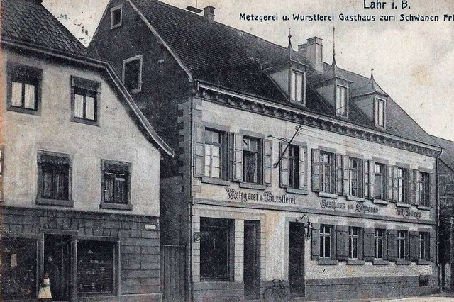 Das Gasthaus Schwanen im Jahr 1909  | Foto: Manfred Eble