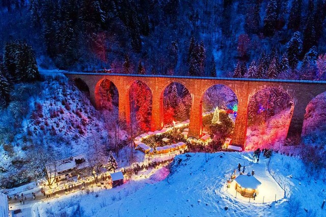 Der Weihnachtsmarkt in der Ravennaschlucht entzckt seit zehn Jahren.  | Foto: Achim Mende / Hochschwarzwald Tourismus GmbH