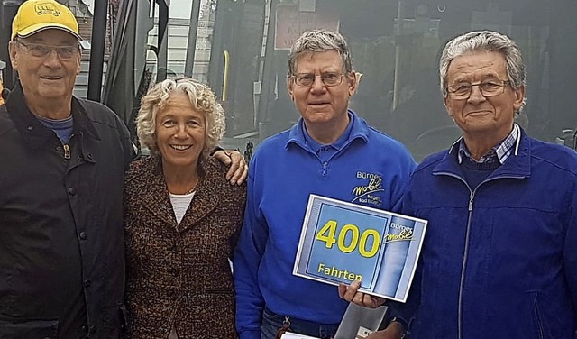 <BZ-FotoAnlauf>Brgerbus Bad Krozingen...nn (rechts) ehren Klaus-Peter Wittig.   | Foto: Privat