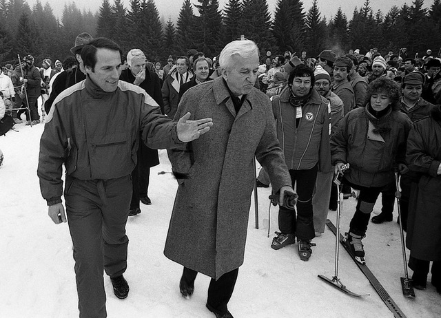 Wenige Monate nach seiner Wahl zum Br...nstaltung  in Menzenschwand begren.   | Foto: Siegfried Gollrad