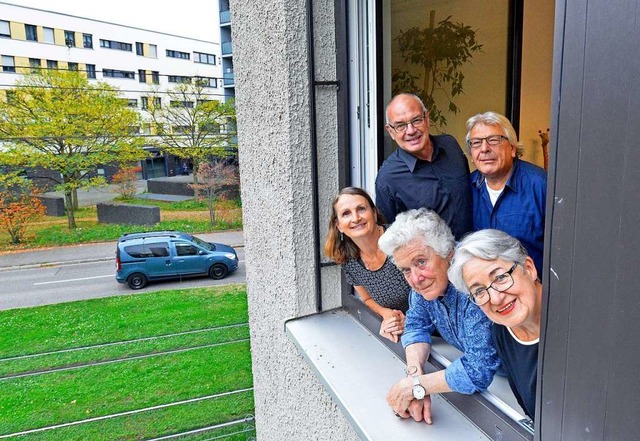 Hallo, Nachbarn: Das Foto zeigt (vorne...ks)  Mathias Staenke und Clemens Back.  | Foto: Michael Bamberger