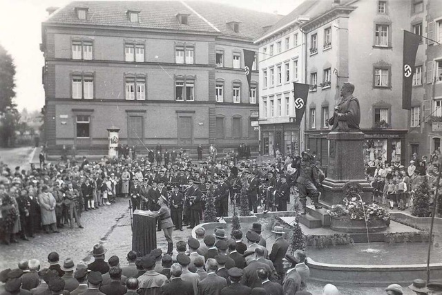 Solche gro angelegten Propagandaveran...tkriegs regelmig in Sckingen statt.  | Foto: Stadtarchiv Bad Sckingen