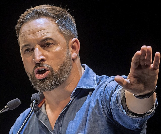 Santiago Abascal von der rechtsradikalen Vox  | Foto: ANDER GILLENEA (AFP)
