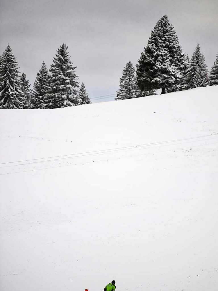 Vor der Abfahrt liegt der Aufstieg