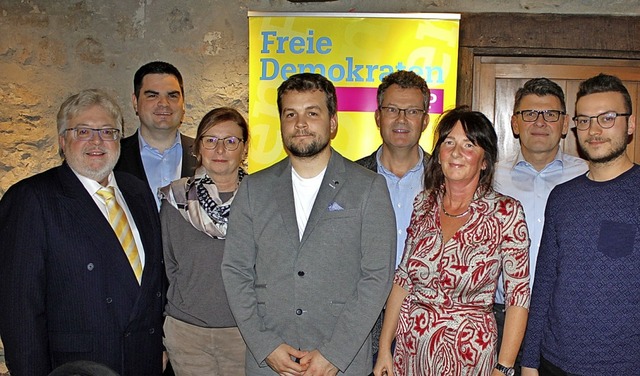 Der neu gewhlte Vorstand des FDP-Orts... Manfred Portmann und  Fabian Philipp   | Foto: Rolf Reimann