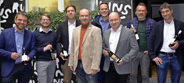 Blicken auf ein gutes Weinjahr zurck ...) und Georg Lehmann (WG Rammersweier)   | Foto: hr