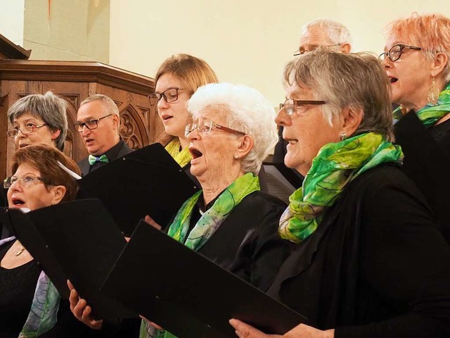 In dieser Konstellation trat die Chorgemeinschaft Britzingen letztmalig auf.   | Foto: Jutta Geiger