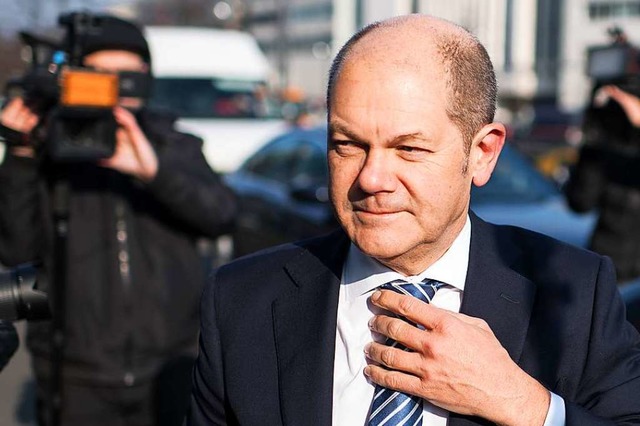 Scholz bezeichnet Einigung zur Grundre...;sozialpolitischen Meilenstein&#8220;.  | Foto: Bernd von Jutrczenka