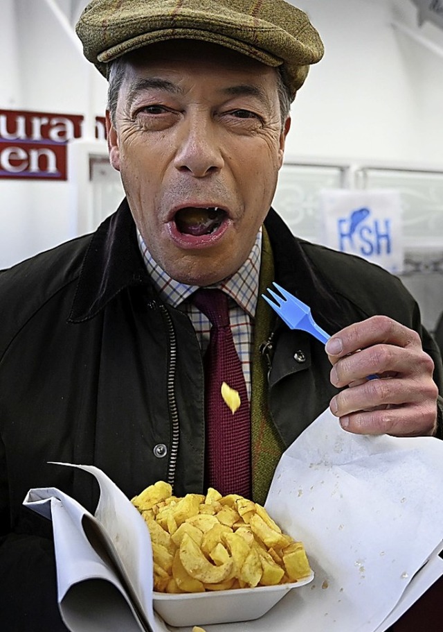 In seiner Brexit Party  hatte Nigel Farage  zuletzt nicht soviel zu lachen.  | Foto: PAUL ELLIS (AFP)