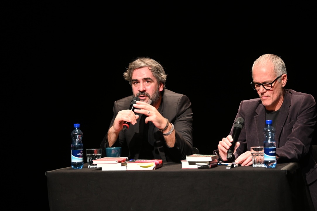 Deniz Ycel und Christoph Keller  | Foto: Jonas Hirt