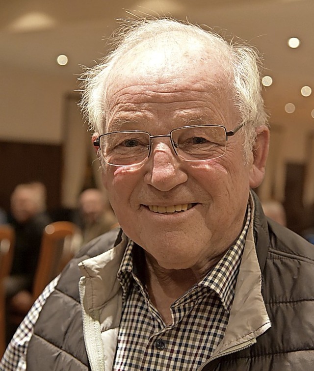 Gerhard Ehret wurde fr 50 Jahre Mitgliedschaft  geehrt.  | Foto: Benedikt Sommer