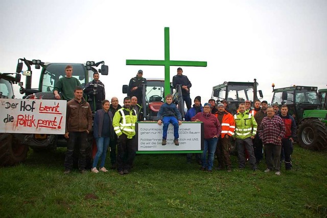 Landwirte aus den Landkreisen Waldshut...tag mit dem Grnen Kreuz in Adelhausen  | Foto: Petra Wunderle