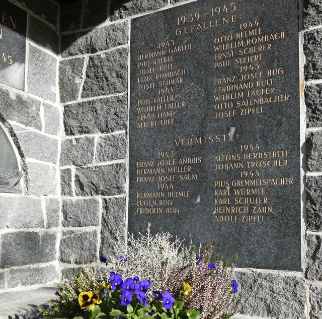 Gedenksttte fr die Kriegstoten auf dem Friedhof Eschbach   | Foto: Markus Donner