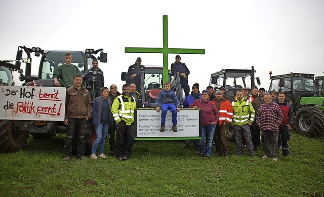 Landwirte aus den Landkreisen Waldshut...tag mit dem Grnen Kreuz in Adelhausen  | Foto: Petra Wunderle