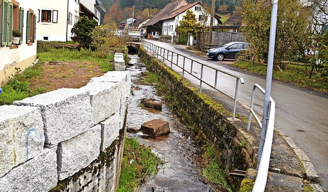 Der Gresgerbach soll als Hochwassersch... eine Bypassleitung entlastet werden.   | Foto: Edgar Steinfelder