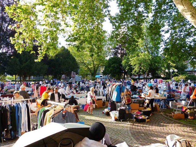 Der Flohmarkt in Lrrach wird deutlich kleiner werden. Noch kleiner.  | Foto: Stadt Lrrach