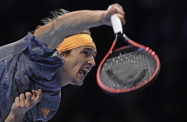 Alexander Zverev kann seinen Titel nicht verteidigen bei der  ATP-WM.  | Foto: DANIEL LEAL-OLIVAS (AFP)
