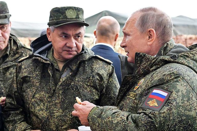 Russlands Verteidigungsminister Sergej...oigu wird in den Mitschnitten erwhnt.  | Foto: ALEXEY NIKOLSKY (AFP)