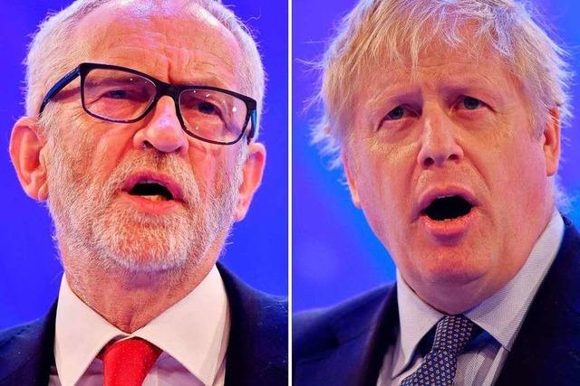 Boris Johnson und Jeremy Corbyn liefern sich erbittertes TV-Duell