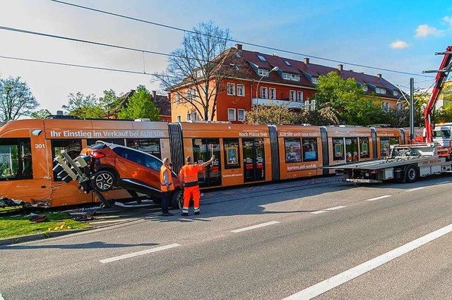 Unflle mit Straenbahnen knnen spekt...olgen haben  (hier ein Fall von 2016).  | Foto: Thomas Totz