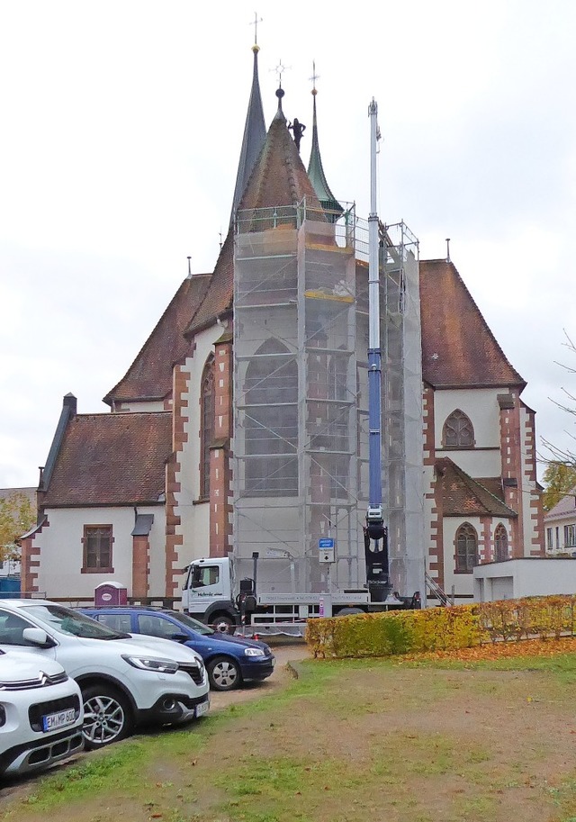 Eingerstet ist der Chor von St. Bonifatius.  | Foto: Sylvia-Karina Jahn