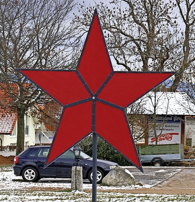 An den Stern beim Breitehof sollen die...persnlichen Widmungen gehngt werden.  | Foto: Dorothe Kuhlmann